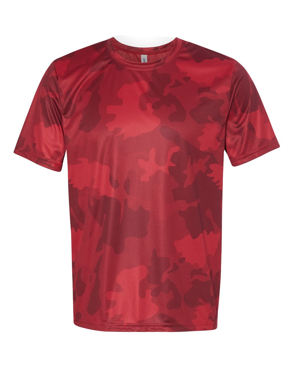 Unisex Performance Short-Sleeve T-Shirt - Sport Scarlet Red Laser Camo