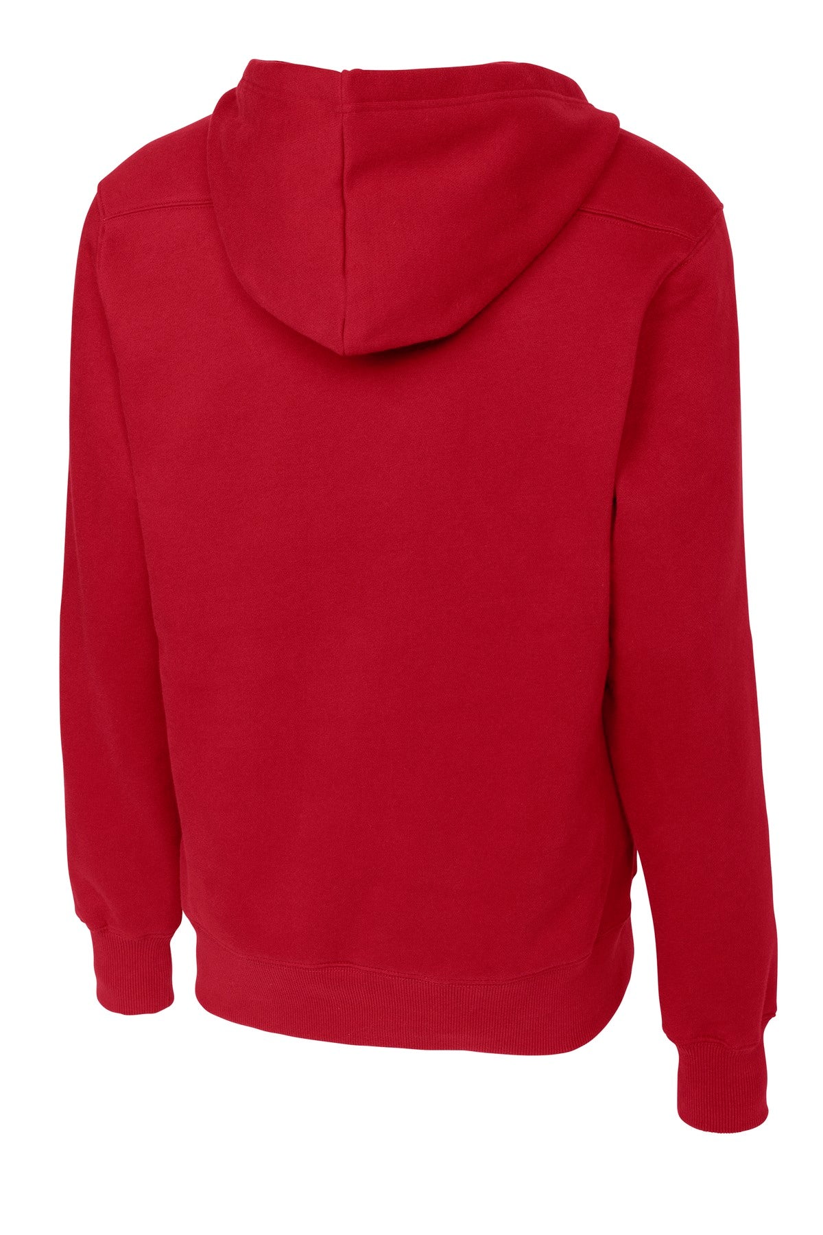 Lace Up Pullover Hoodie - Deep Red