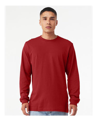 BELLA + CANVAS 3501 Canvas Red — on model front