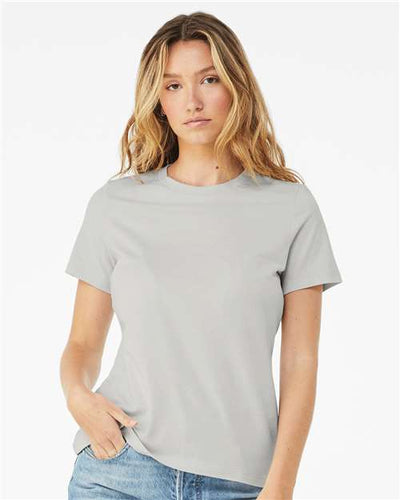 BELLA + CANVAS 6400 Silver — on model front