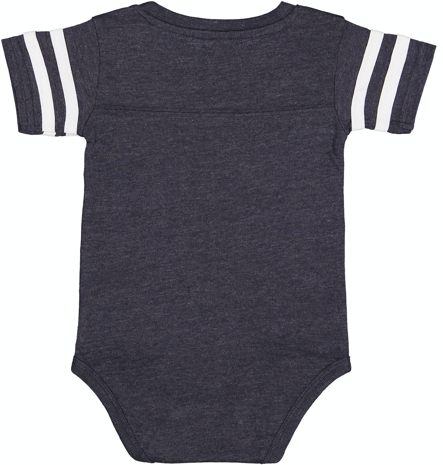 Infant Football Bodysuit - Vintage Navy / Blend White