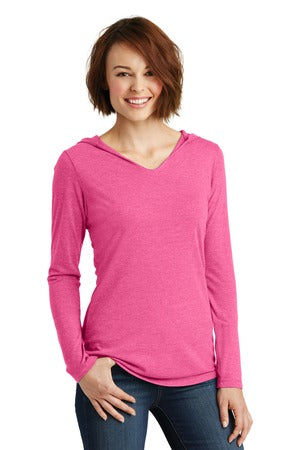 Women's Perfect Tri Long Sleeve Hoodie - Fuchsia Frost