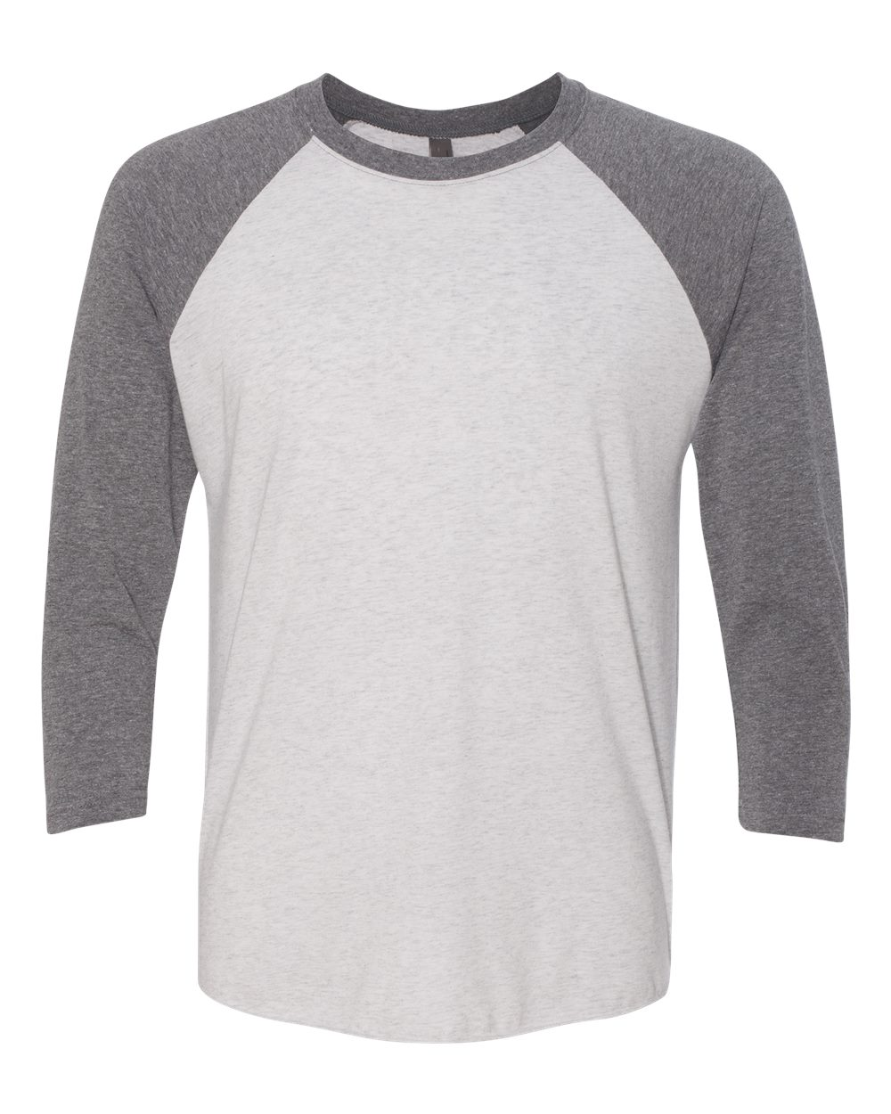 Unisex Triblend 3/4-Sleeve Raglan - Premium Heather / Heather White