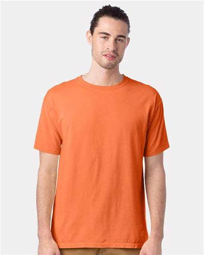 ComfortWash by Hanes GDH100 Horizon Orange — on model front