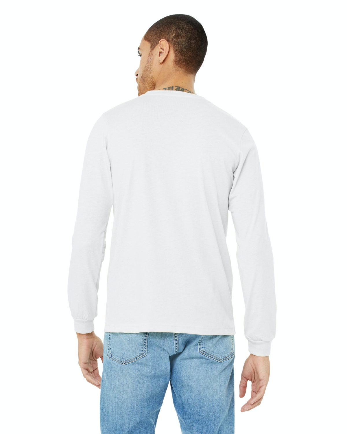 Unisex Jersey Long-Sleeve T-Shirt - Solid White Blend