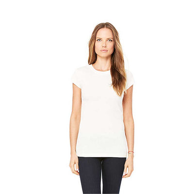 Women's Sheer Mini Rib Short-Sleeve T-Shirt - Cream