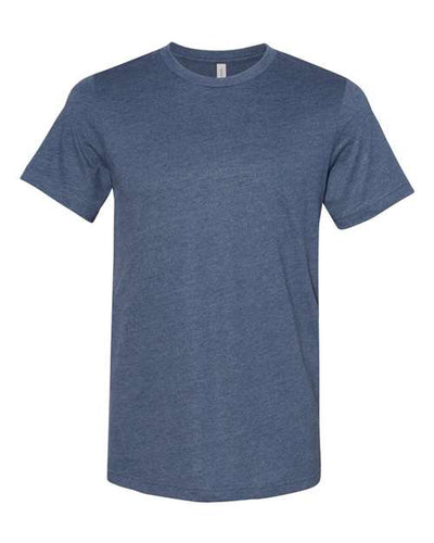 BELLA + CANVAS 3301 Heather Navy — front