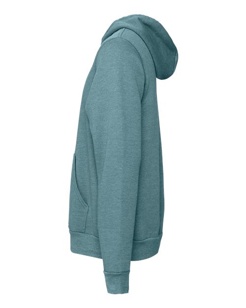 BELLA + CANVAS 3719 Heather Deep Teal — direct side