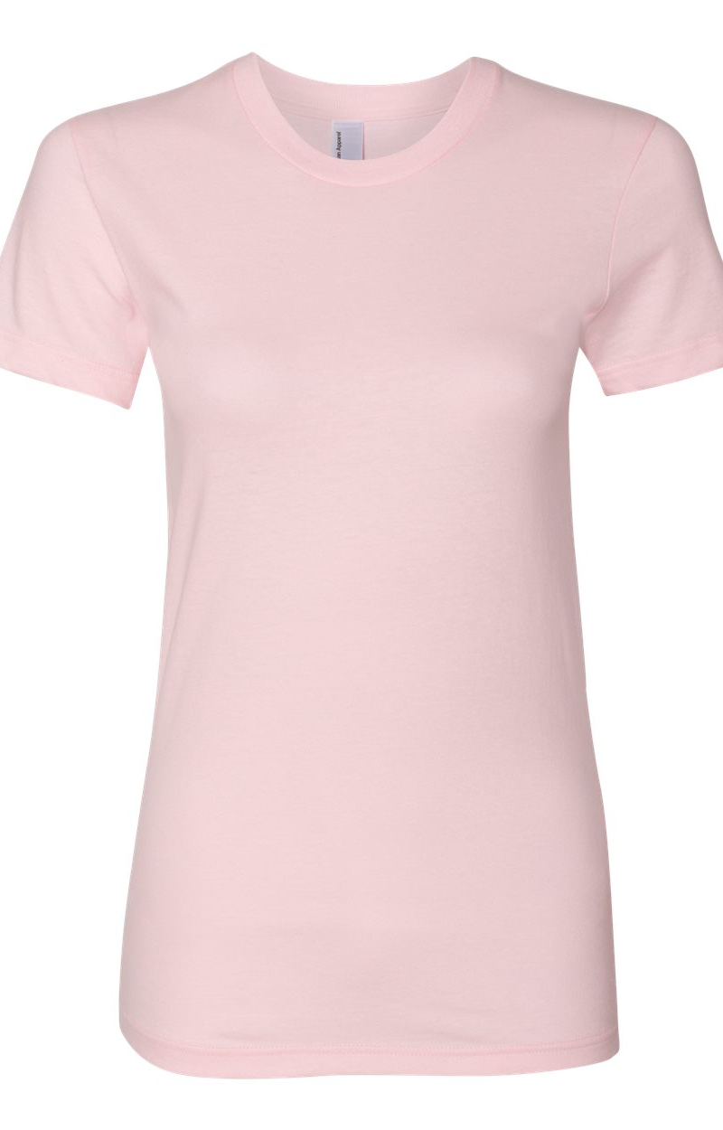 Women's Fine Jersey Short-Sleeve T-Shirt - Light Pink