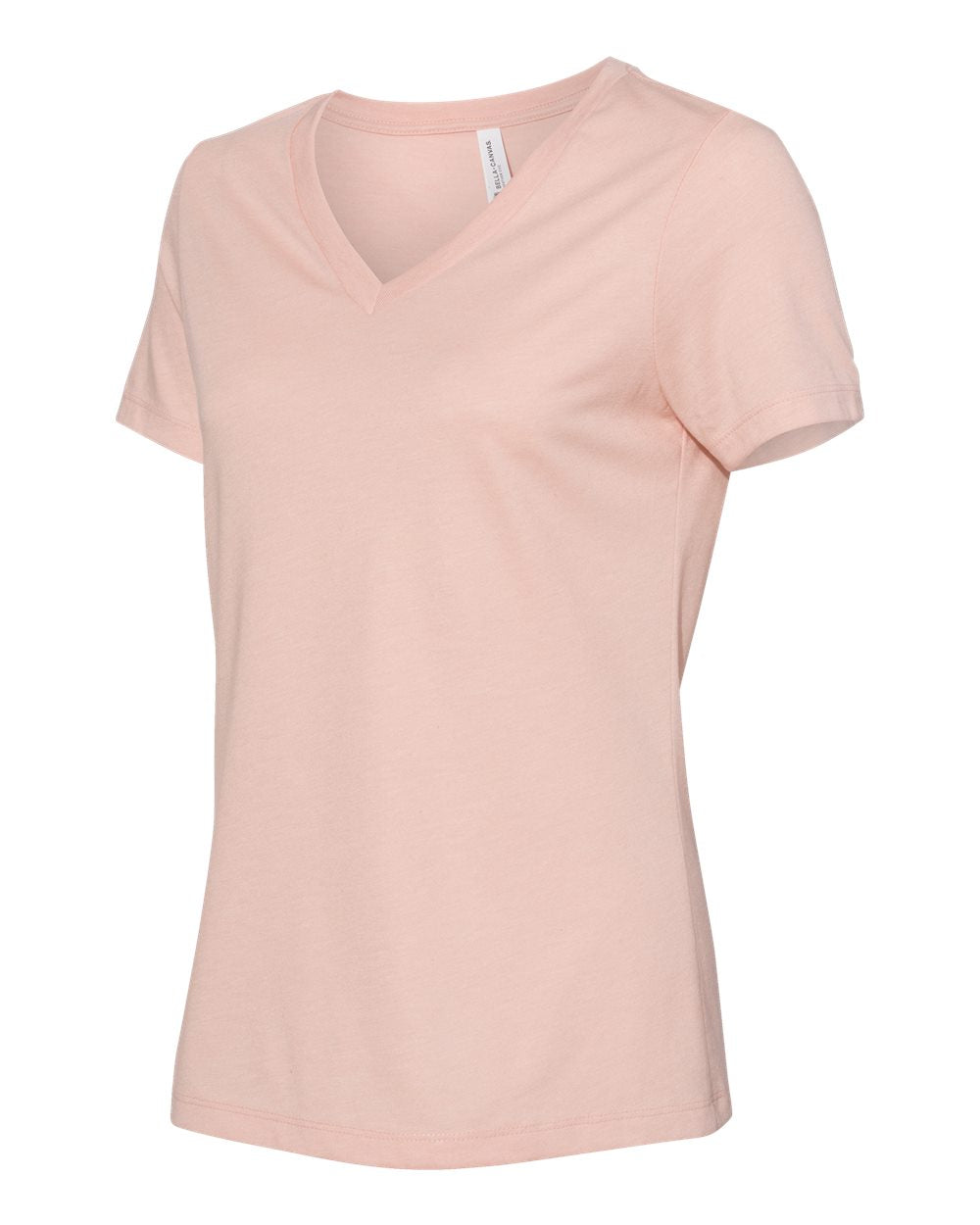 Women's Relaxed Jersey V-Neck T-Shirt - Heather Peach