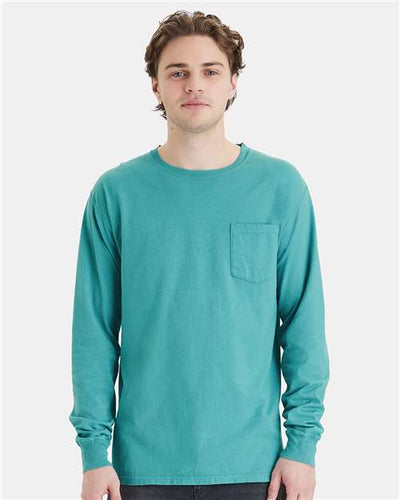 ComfortWash by Hanes GDH250 Spanish Moss — on model front