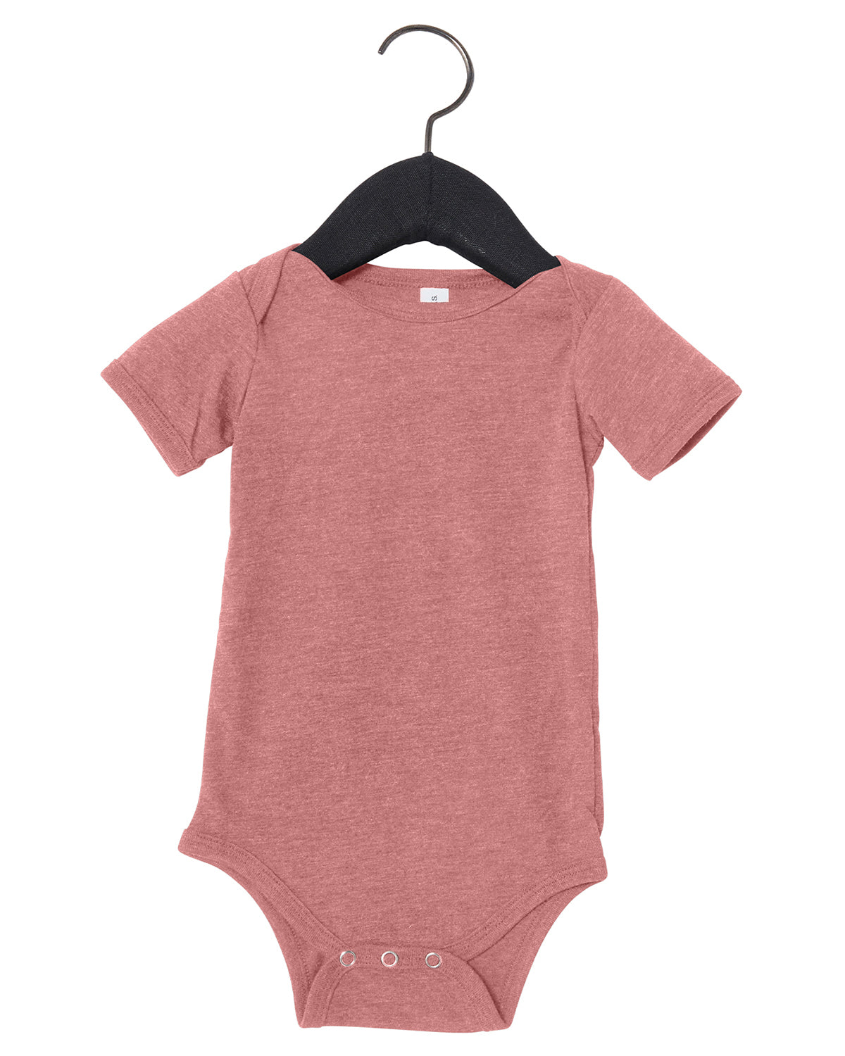 Infant Jersey Short-Sleeve One-Piece - Heather Mauve