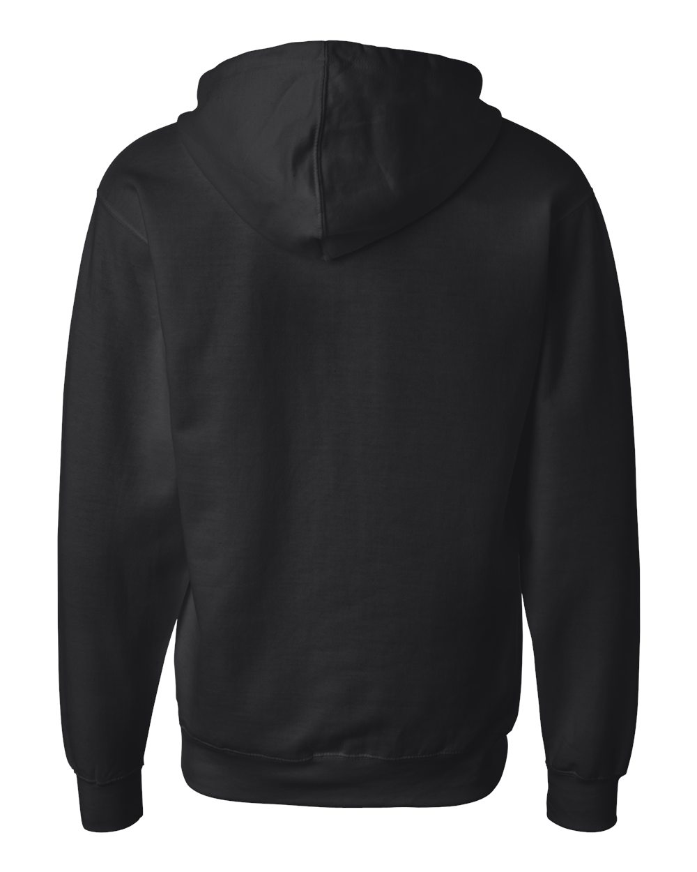 Unisex Midweight Full-Zip Hoodie - Black