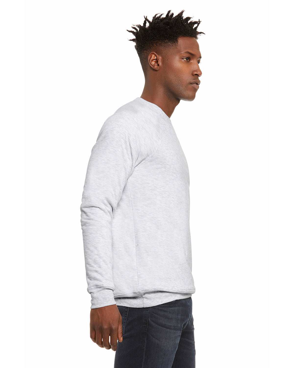 Unisex Sponge Fleece Raglan Sweatshirt - Ash