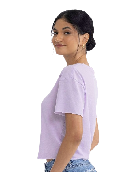 Women's Festival Cali Crop T-Shirt - Lavender