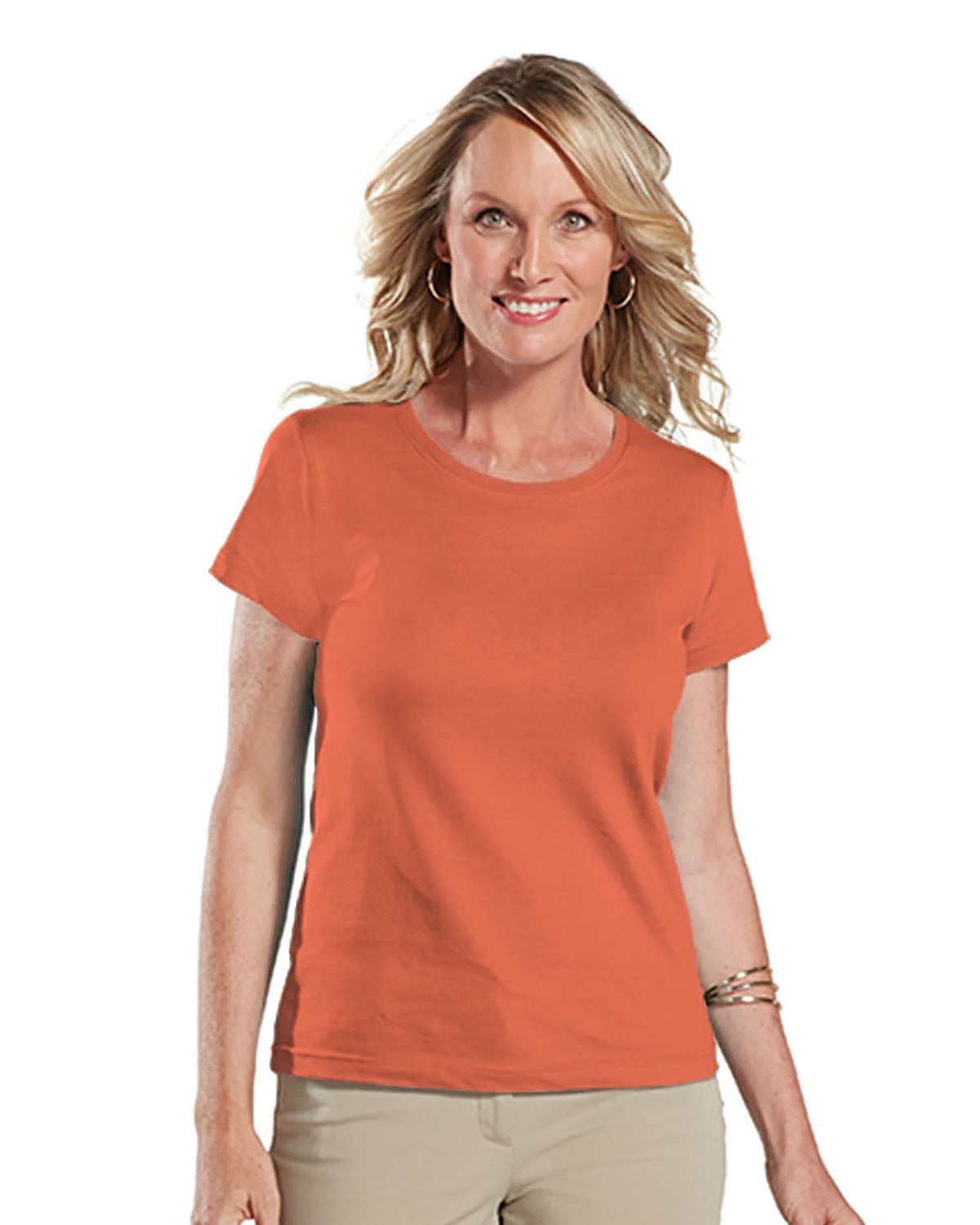 Women's Fine Jersey T-Shirt - Papaya