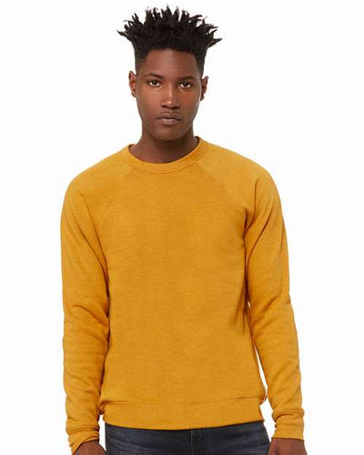 BELLA + CANVAS 3901 Heather Mustard — on model front