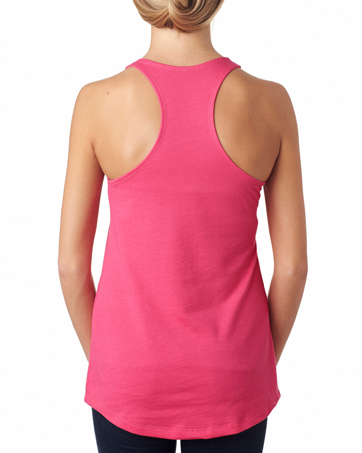 Women's French Terry Racerback Tank - Hot Pink
