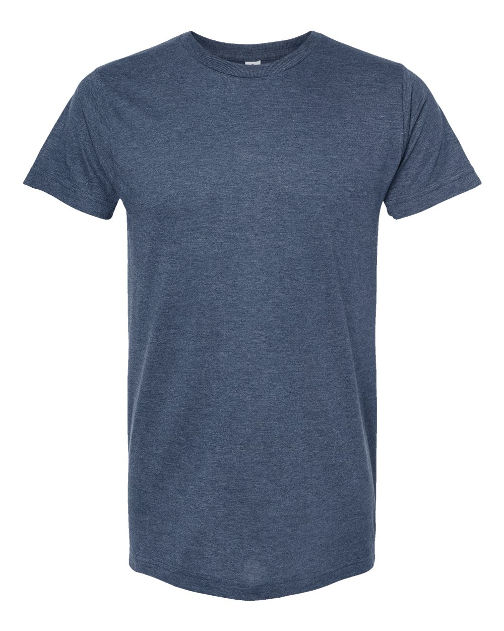 Unisex Fine Jersey Tee - Heather Denim