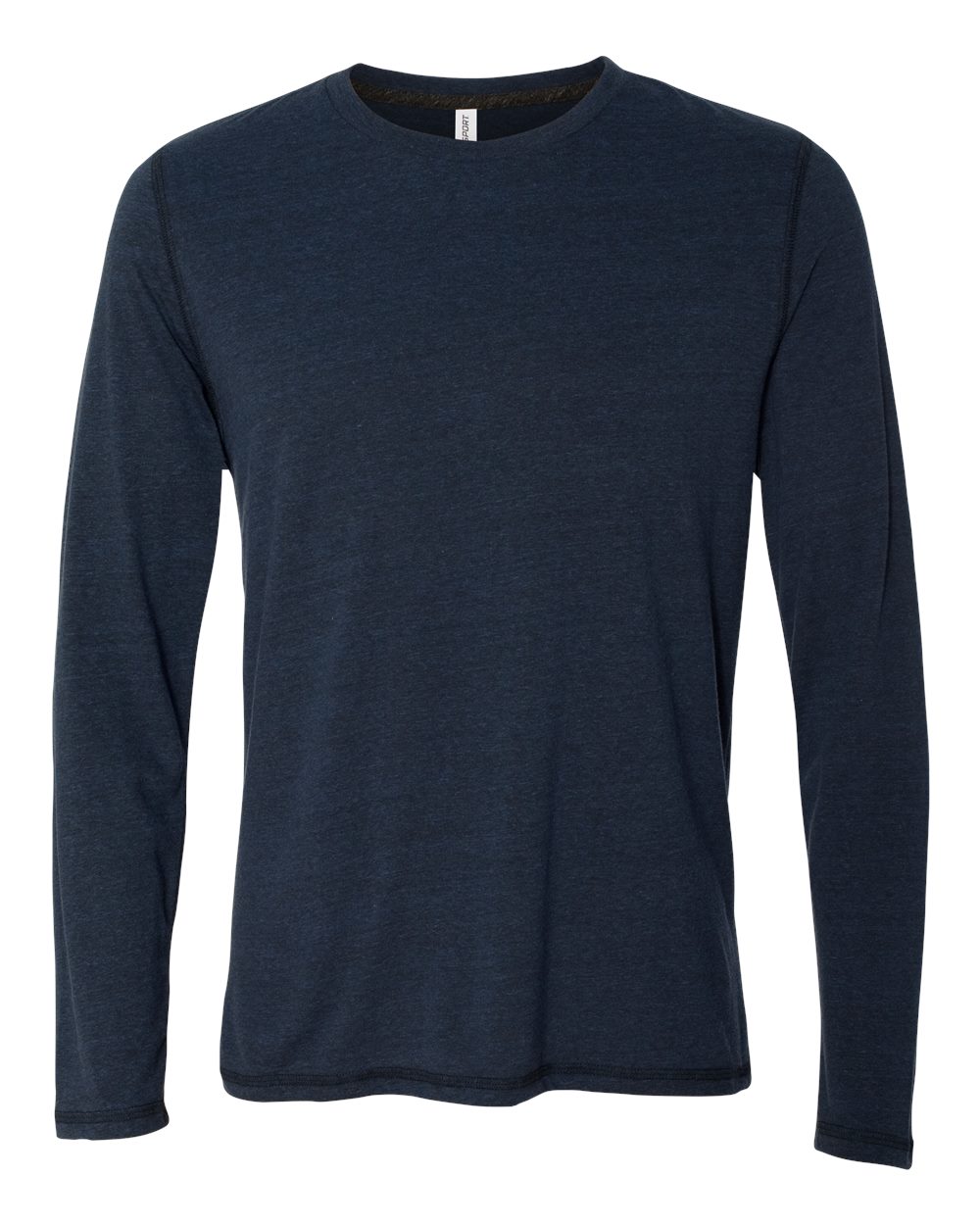 Long Sleeve Triblend T-Shirt - Navy Heather Triblend