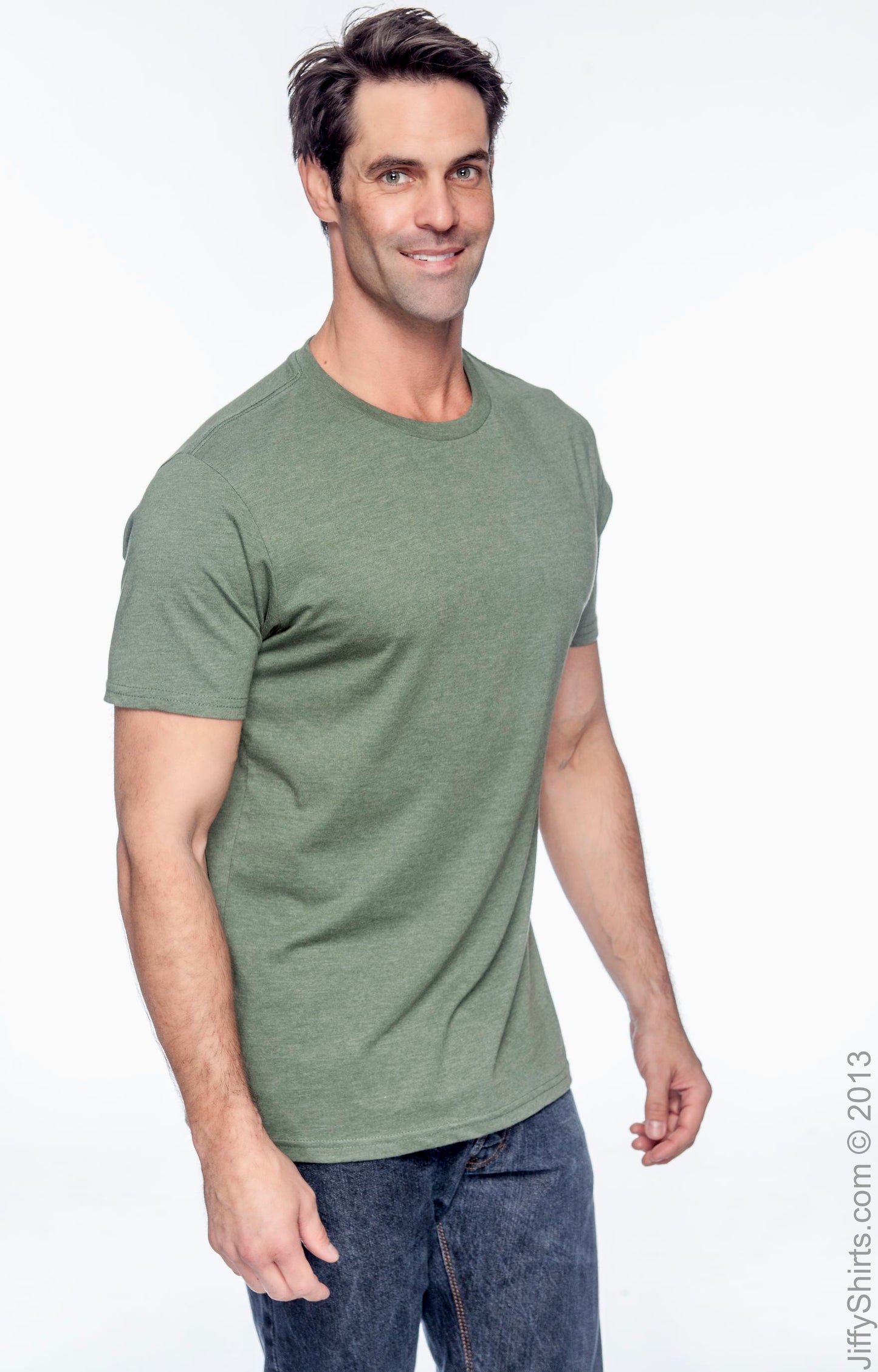 Men's Blended Eco T-Shirt - Asparagus