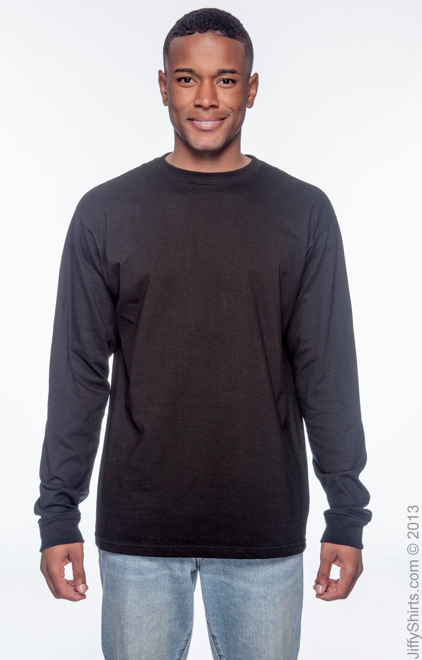 Men's 100% Organic Cotton Classic Long-Sleeve T-Shirt - Black