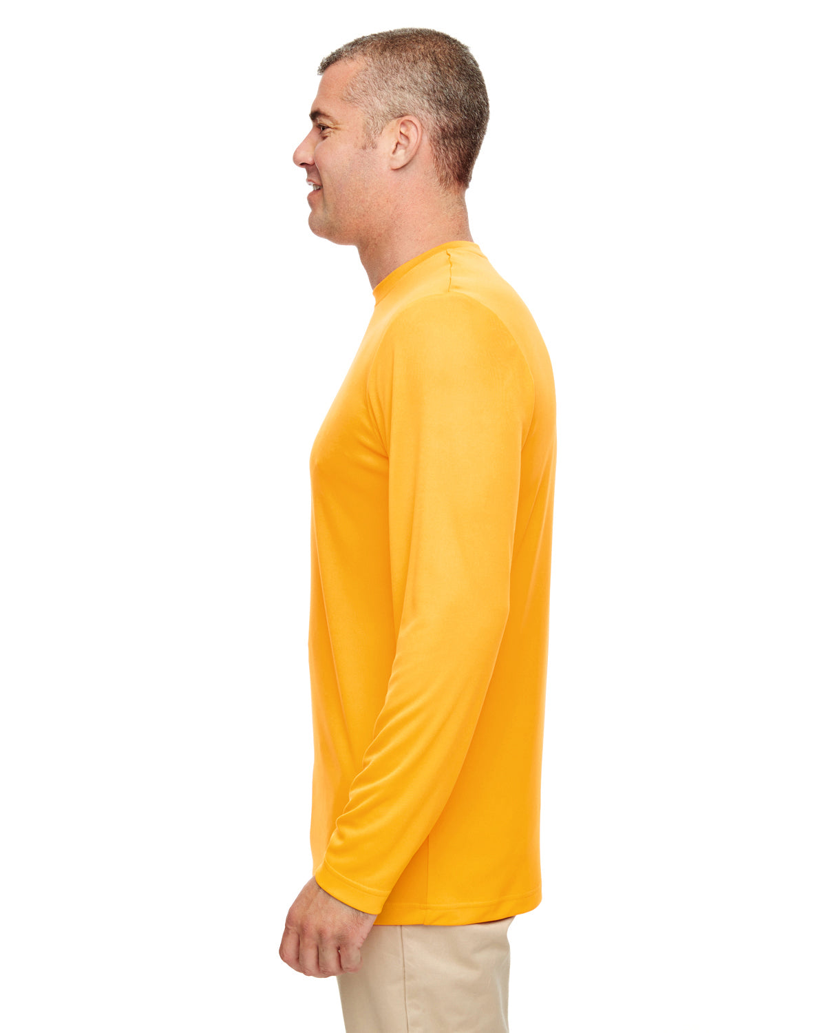 Men's Cool & Dry Performance Long-Sleeve Top - Gold