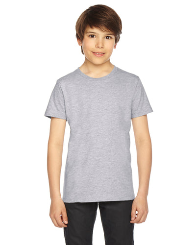 Youth Fine Jersey Short-Sleeve T-Shirt - Heather Gray