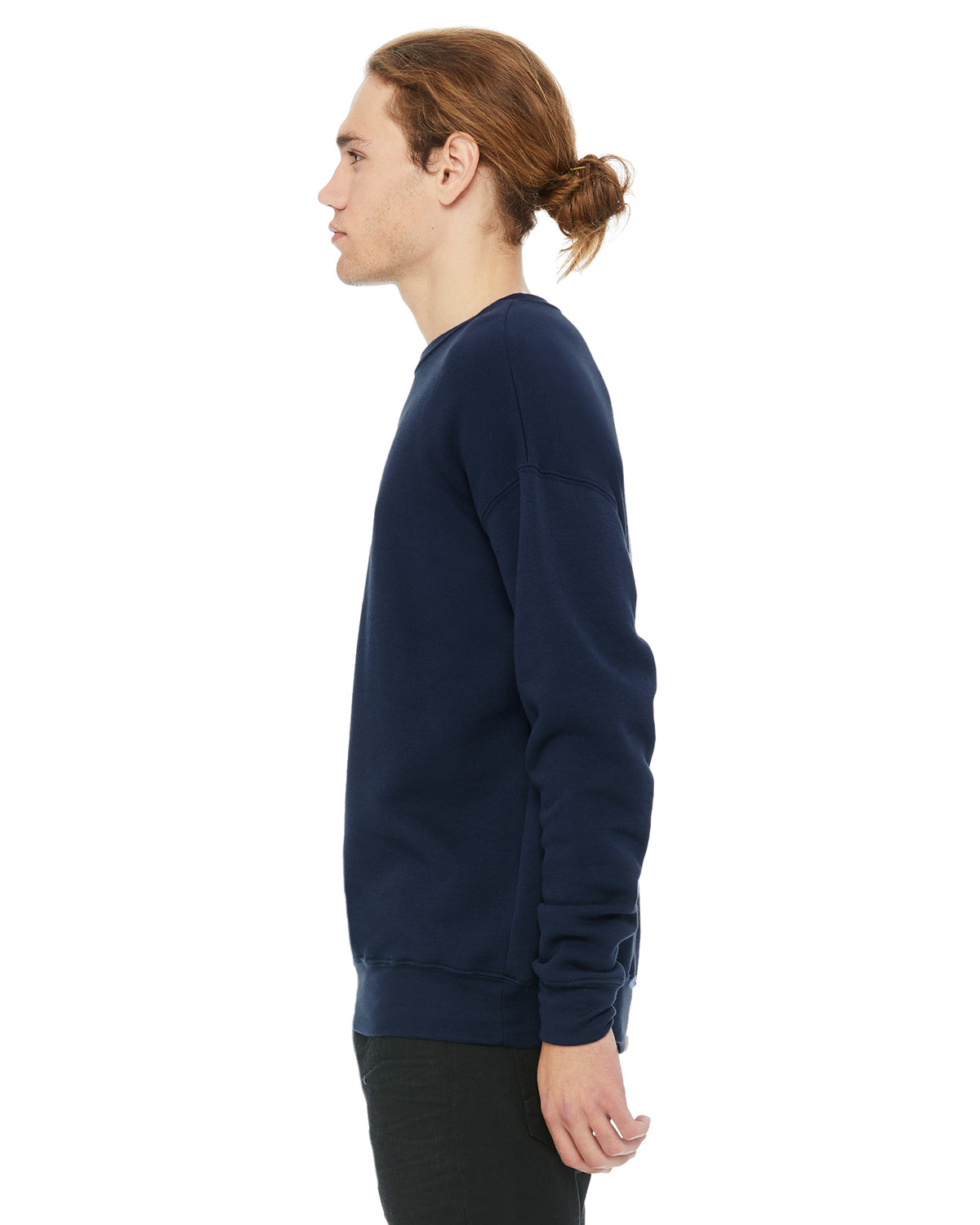 Unisex Drop Shoulder Fleece - Navy