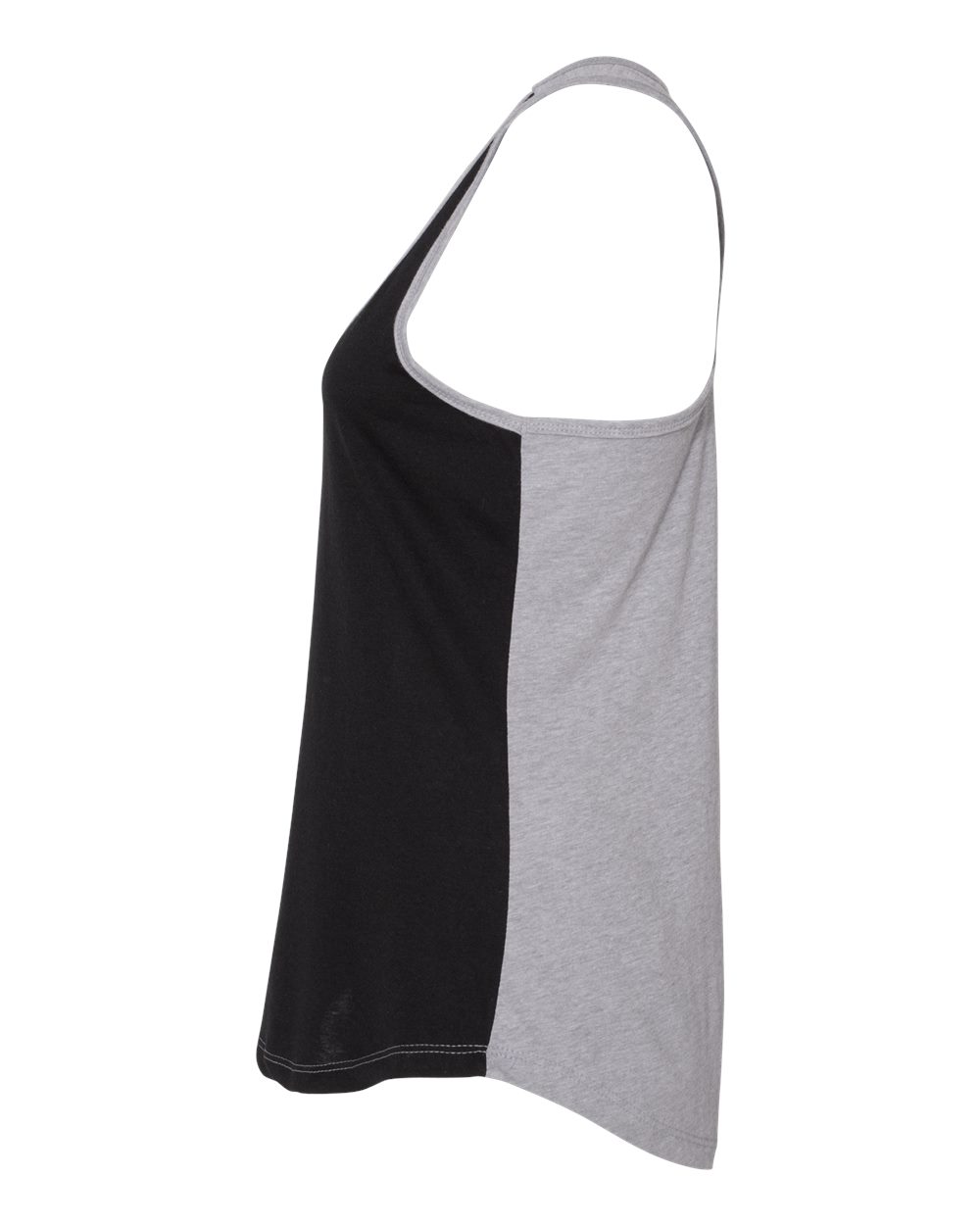 Women's Ideal Colorblock Racerback Tank - Black / Heather Gray