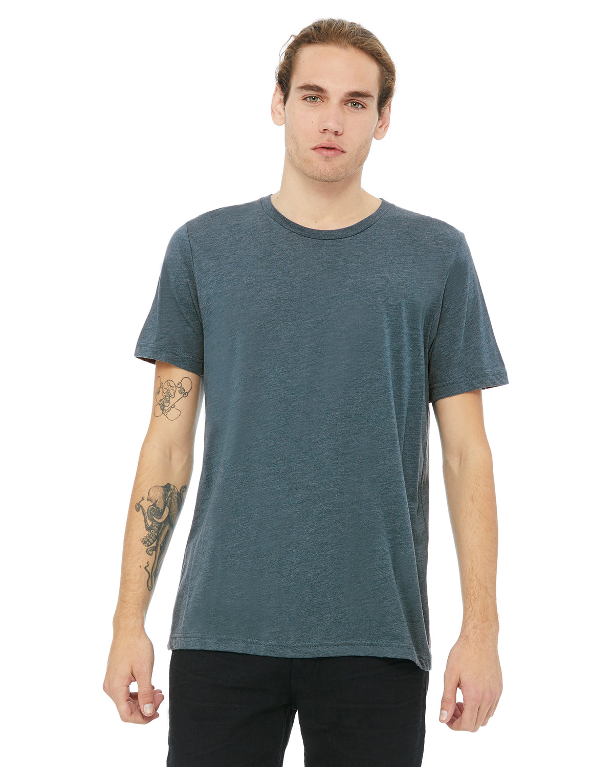 Unisex Triblend T-Shirt - Steel Blue Triblend