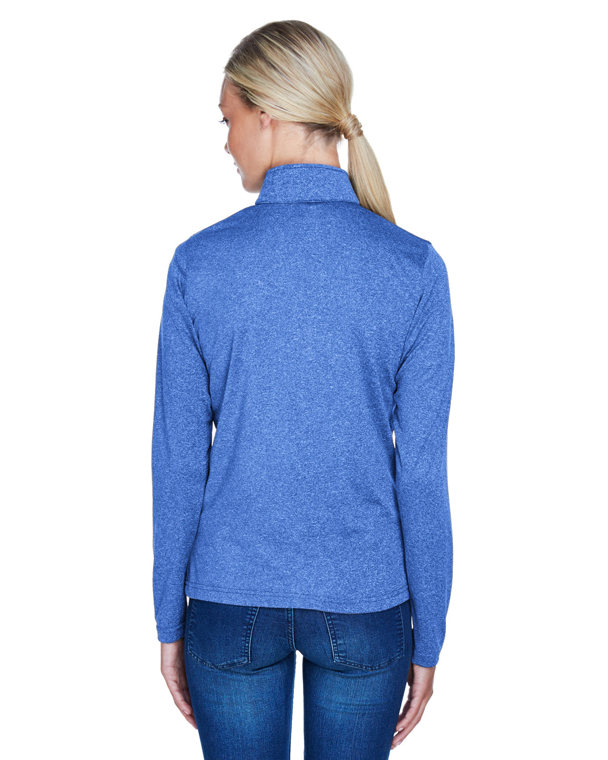 Women's Cool & Dry Heathered Performance Quarter-Zip - Royal Heather
