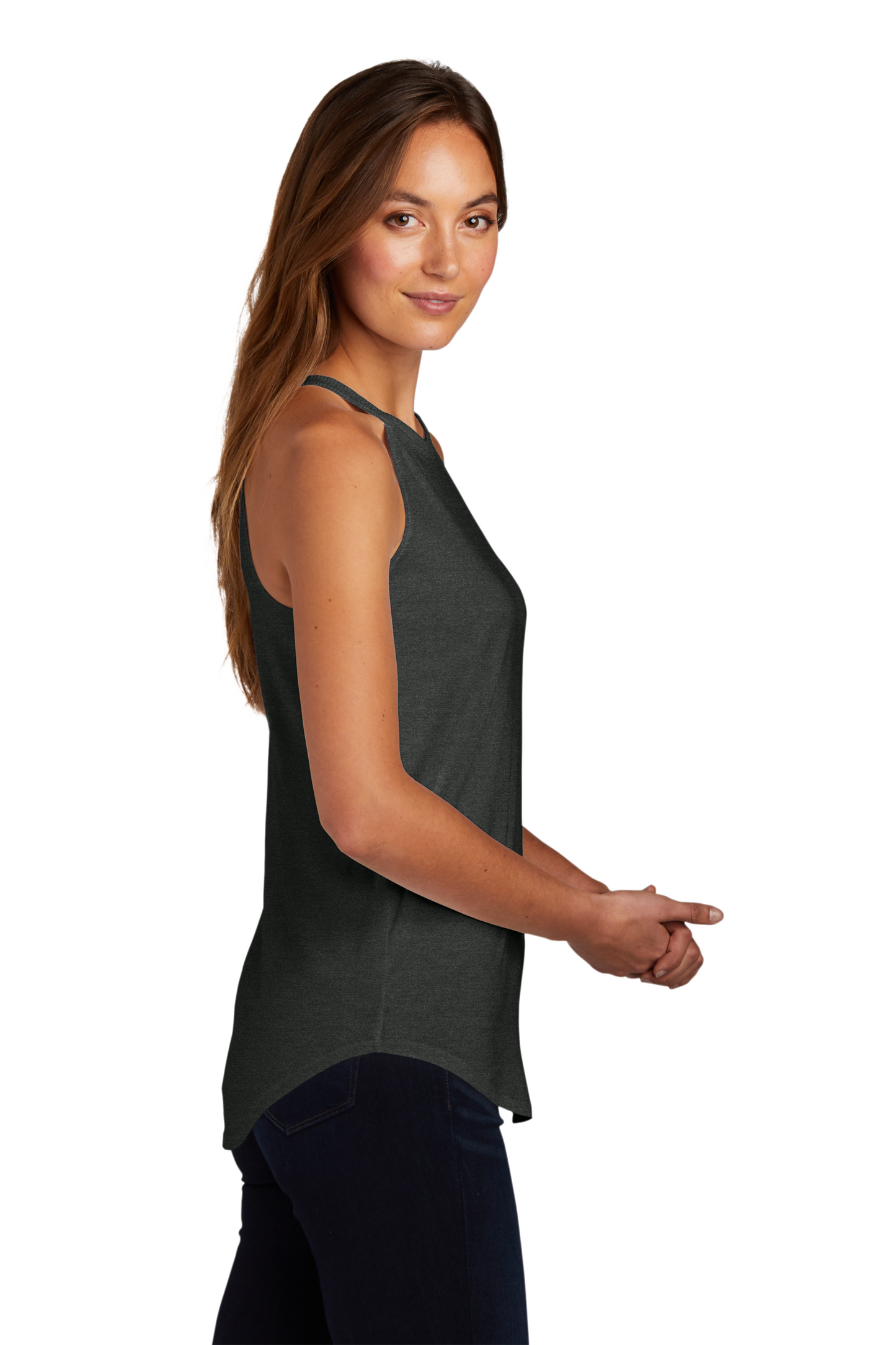 Women's Perfect Tri Rocker Tank - Black Frost