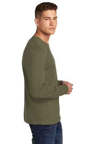 Men's Cotton Long-Sleeve Crew - Military Green