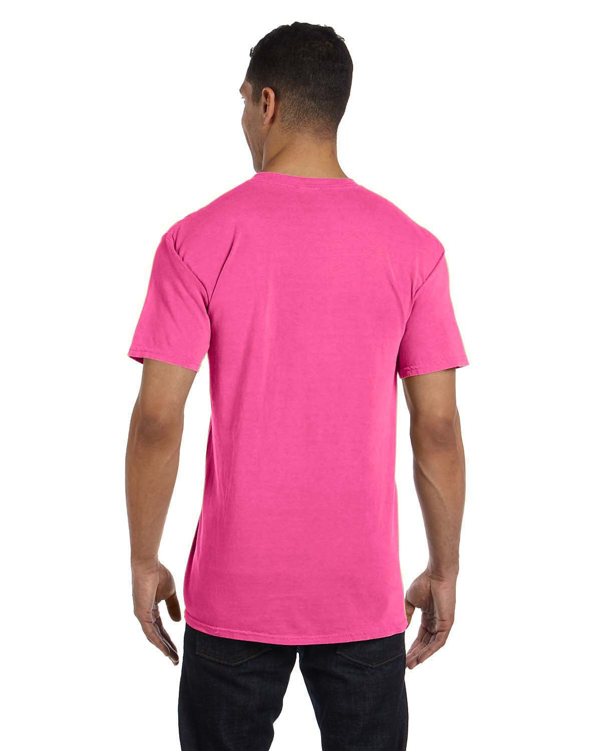 Unisex Heavyweight RS Pocket T-Shirt - Raspberry