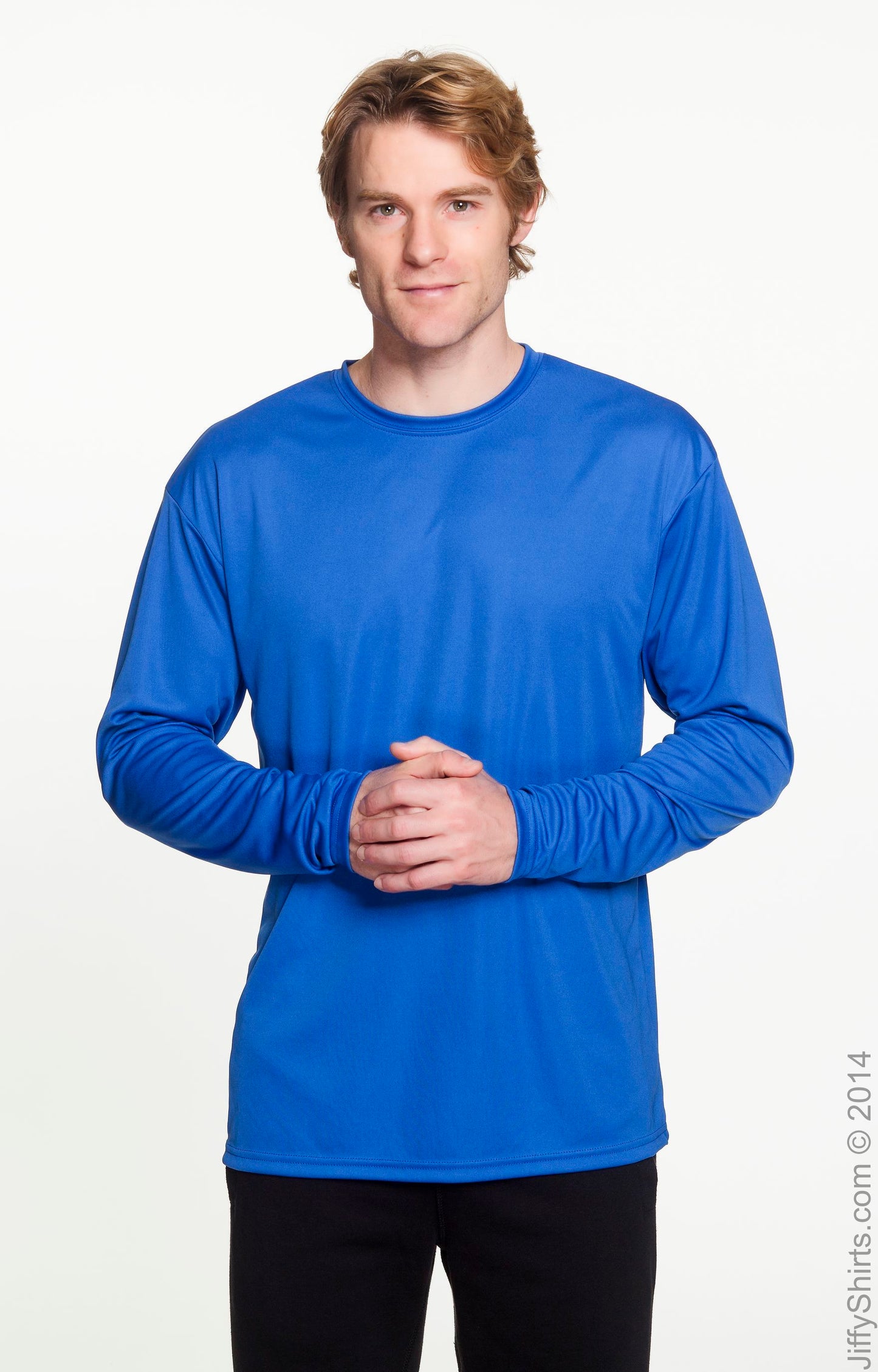 Men's Cooling Performance Long Sleeve T-Shirt - Royal