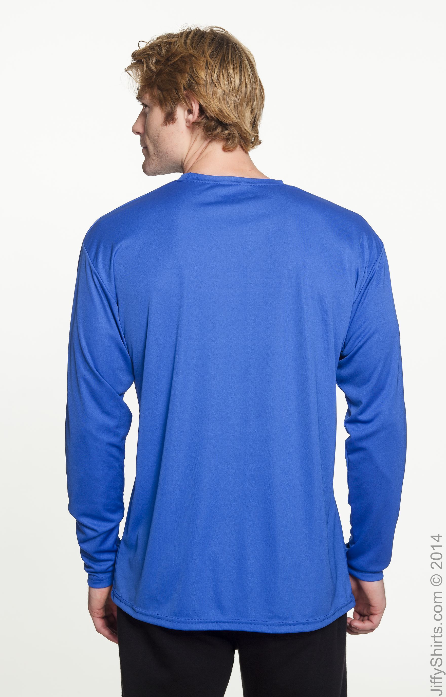 Men's Cooling Performance Long Sleeve T-Shirt - Royal