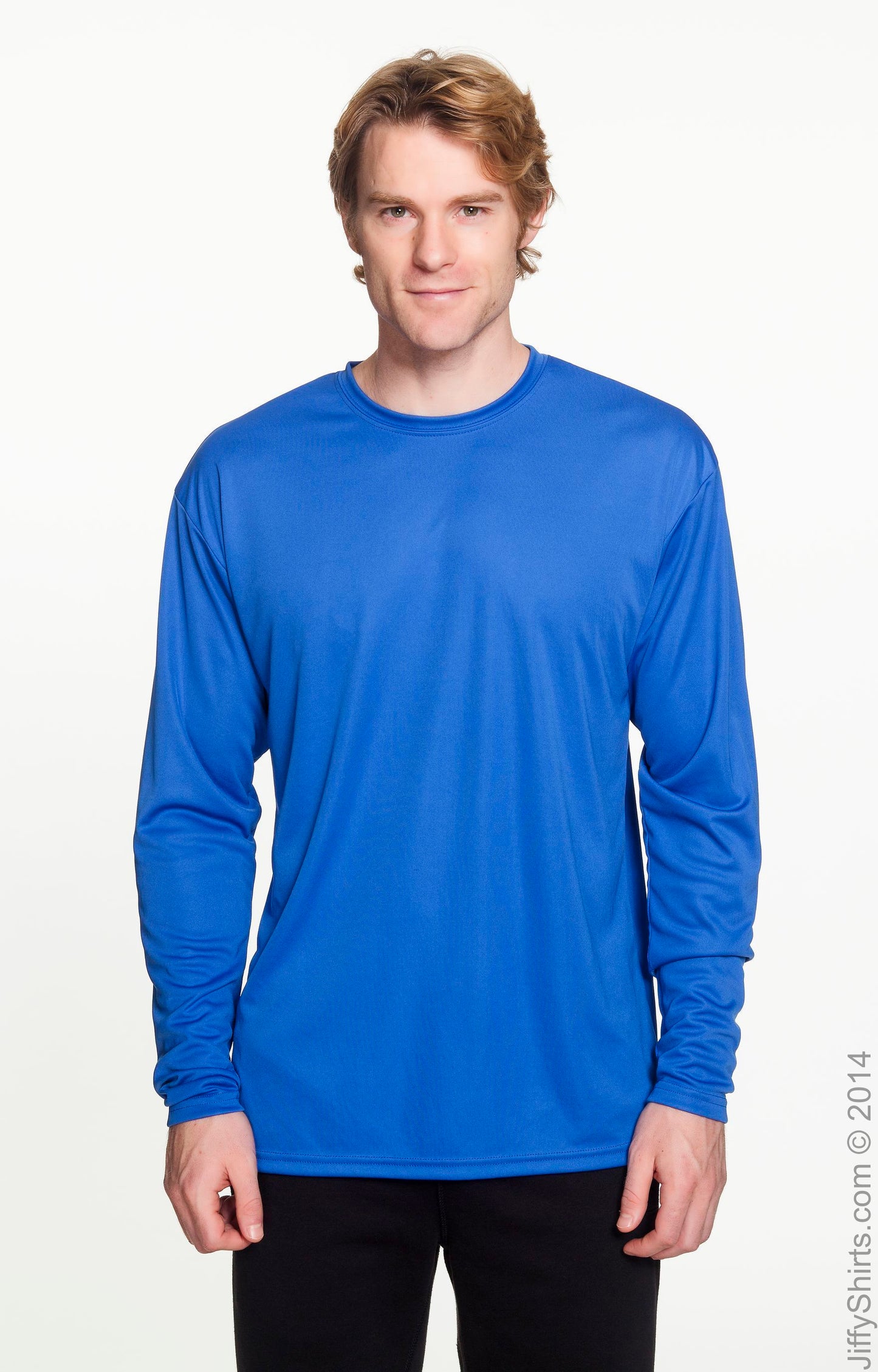 Men's Cooling Performance Long Sleeve T-Shirt - Royal
