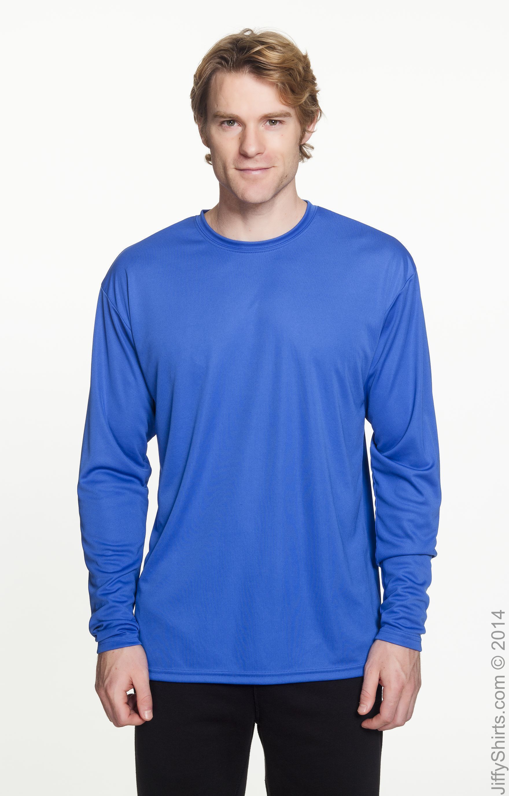 Men's Cooling Performance Long Sleeve T-Shirt - Royal