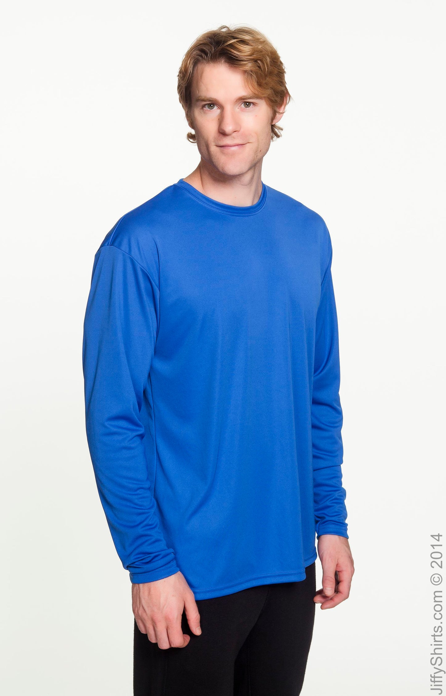 Men's Cooling Performance Long Sleeve T-Shirt - Royal