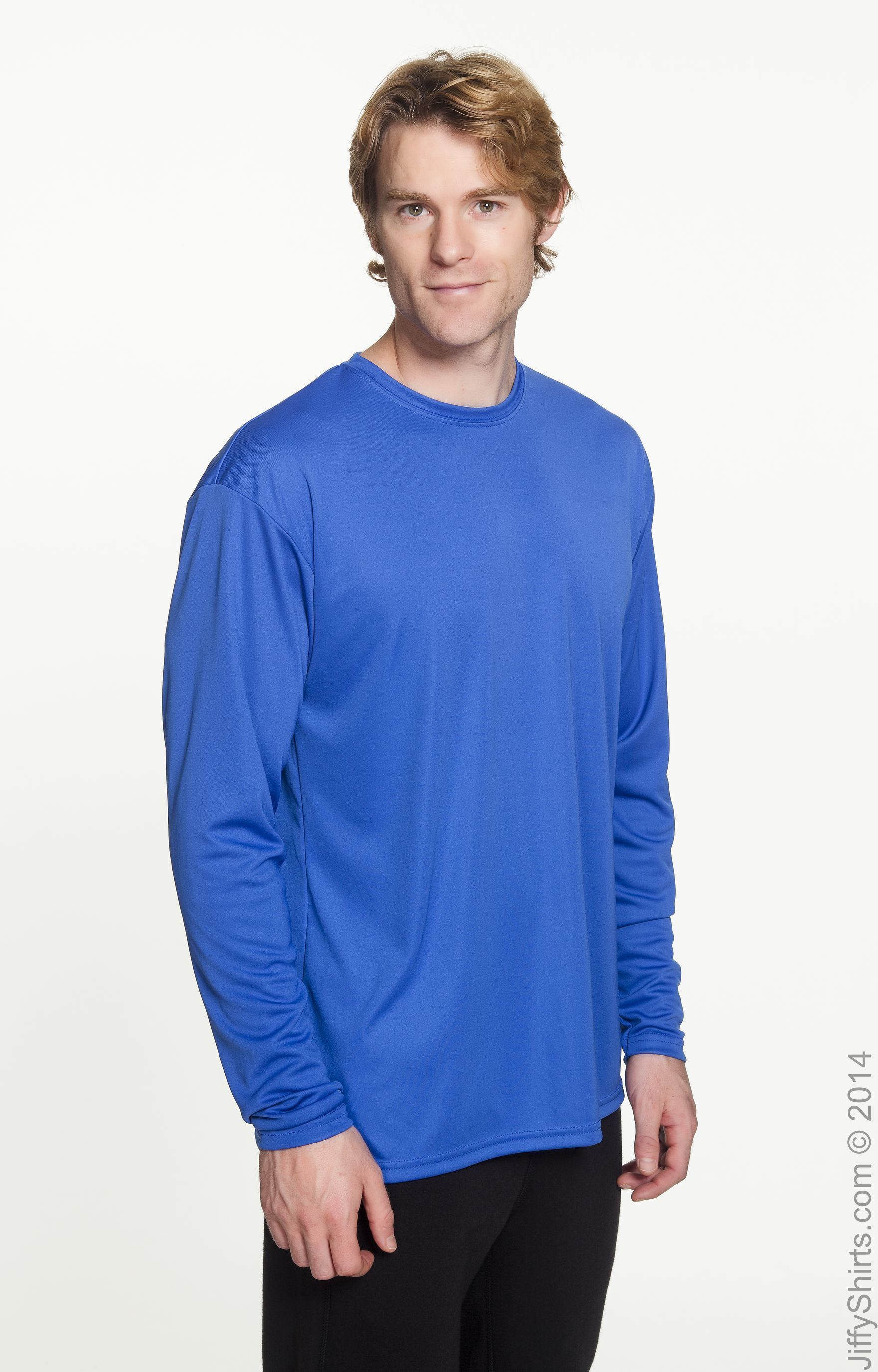 Men's Cooling Performance Long Sleeve T-Shirt - Royal