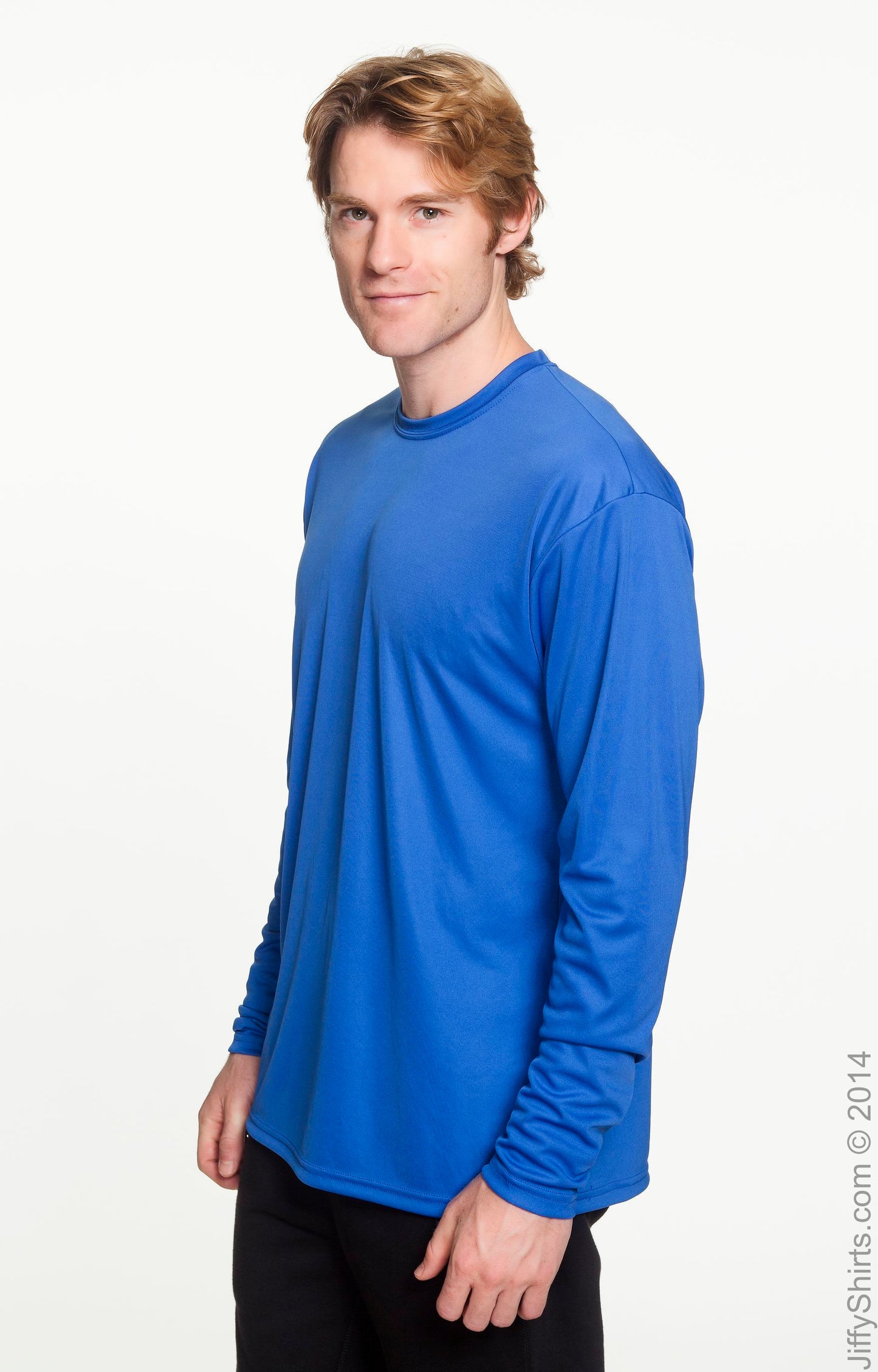 Men's Cooling Performance Long Sleeve T-Shirt - Royal