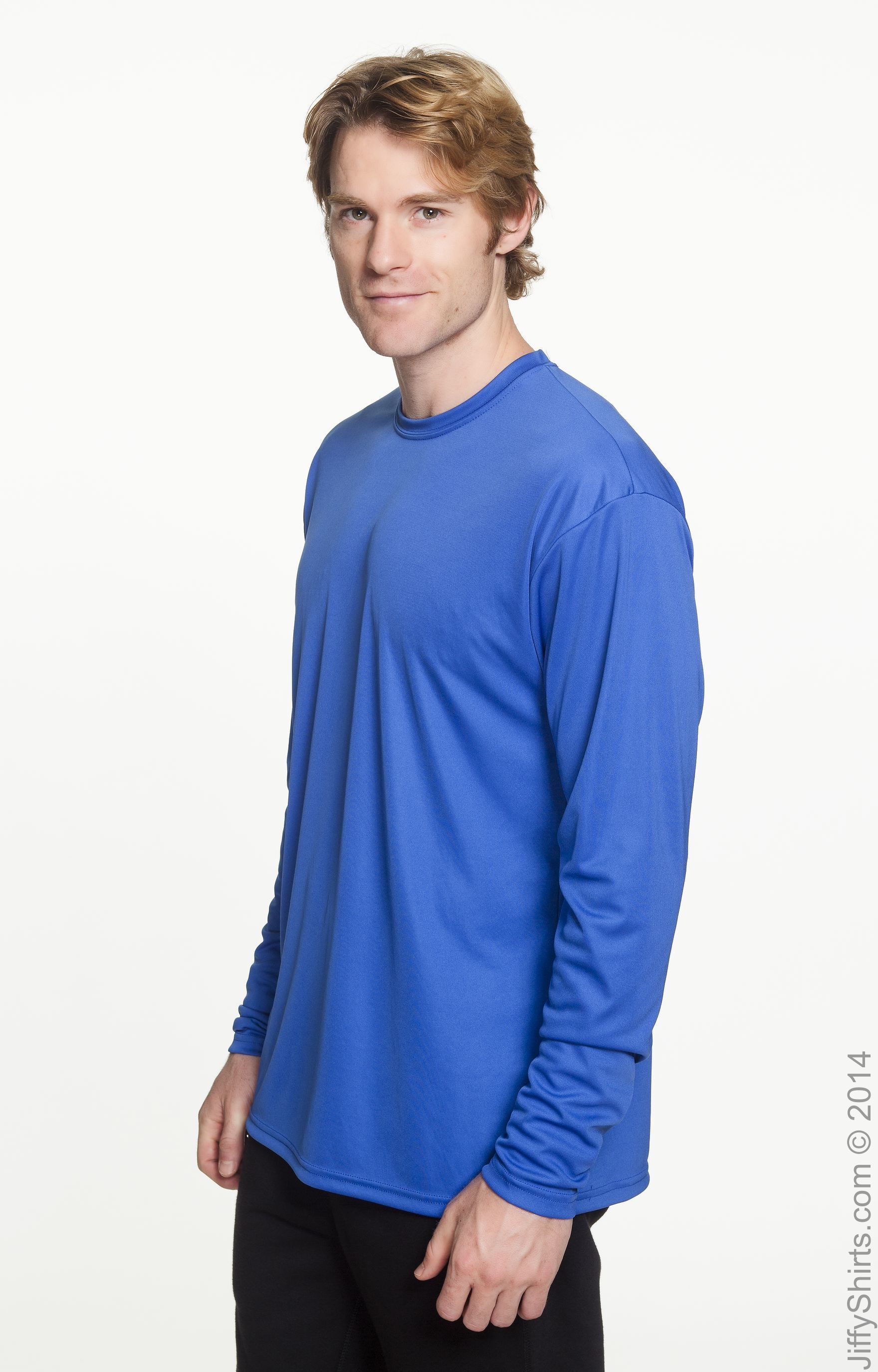 Men's Cooling Performance Long Sleeve T-Shirt - Royal