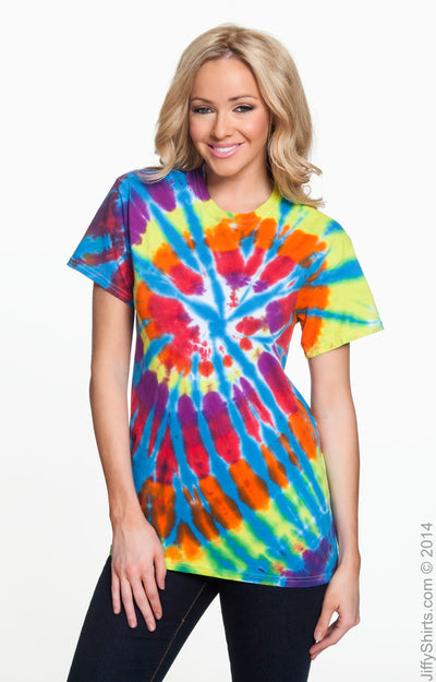 Short Sleeve Rainbow Cut-Spiral T-Shirt - Champ