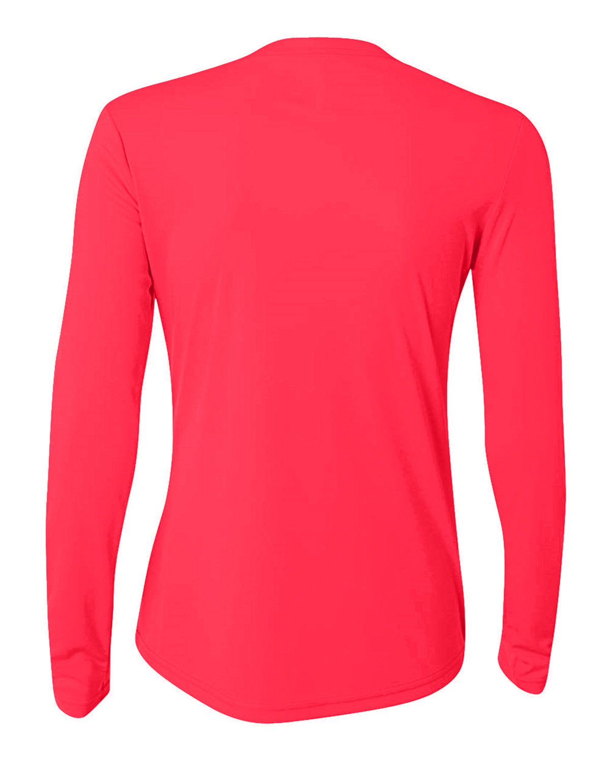 Women's Long Sleeve Cooling Performance Crew Shirt - Coral