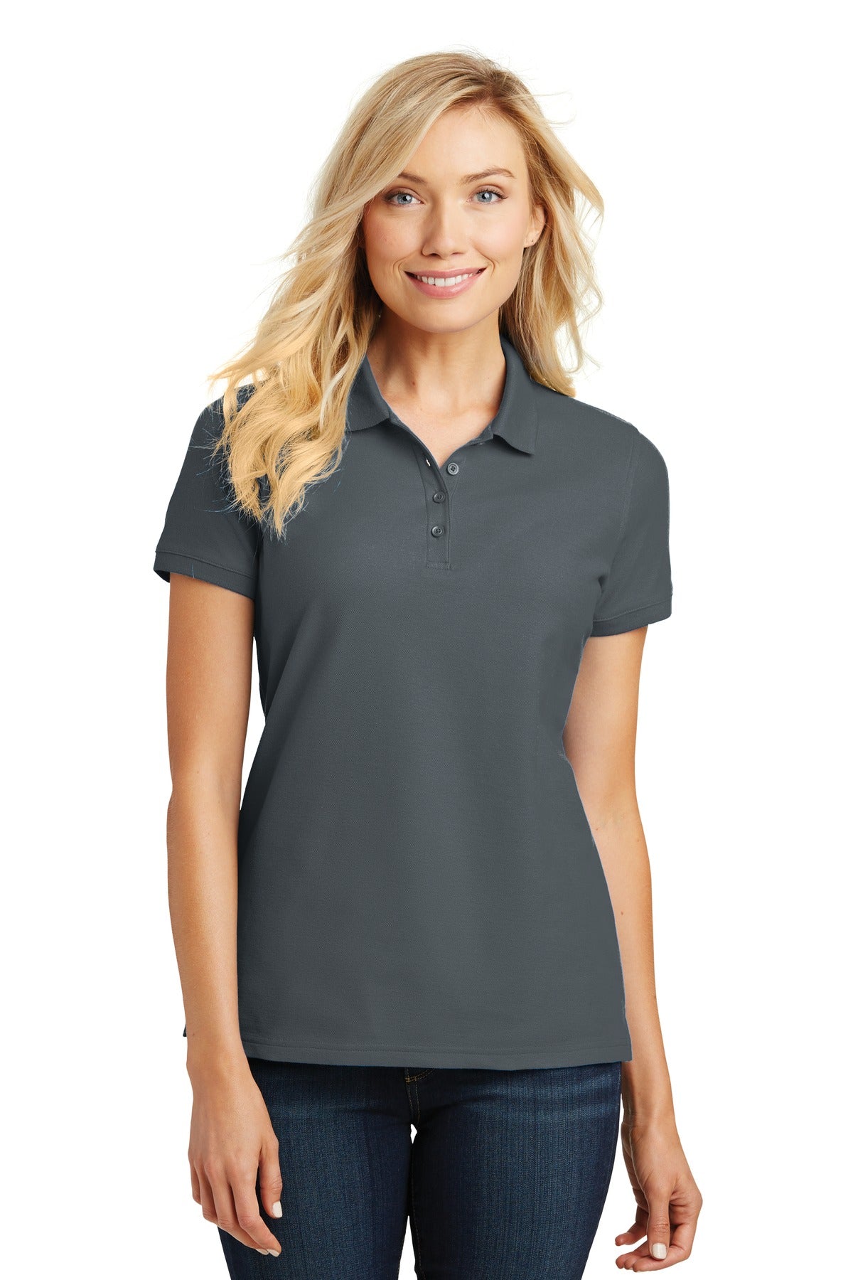 Women's Core Classic Pique Polo - Graphite