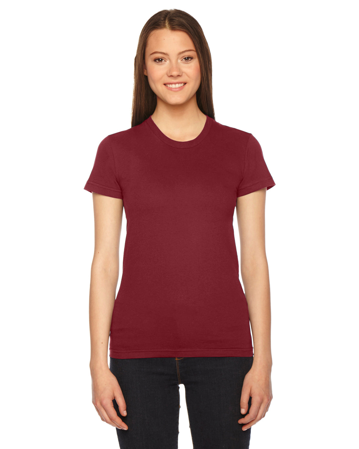 Women's Fine Jersey Short-Sleeve T-Shirt - Cranberry