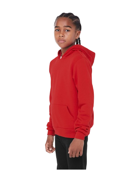 Youth Sponge Fleece Pullover Hoodie - Red