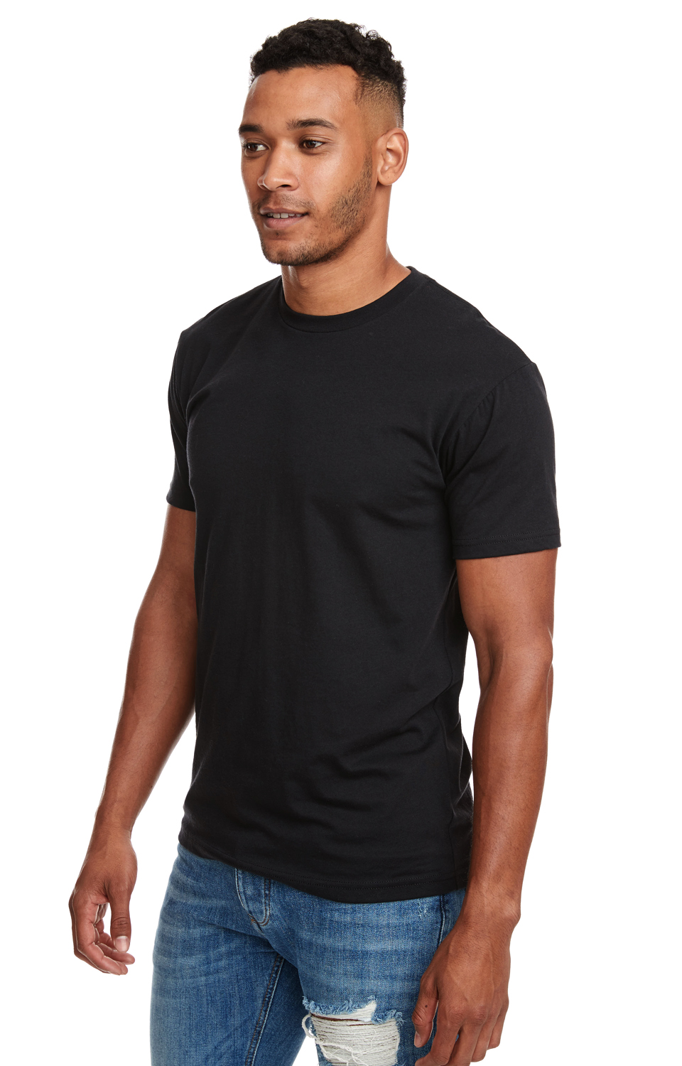 Unisex CVC Crewneck T-Shirt - Black