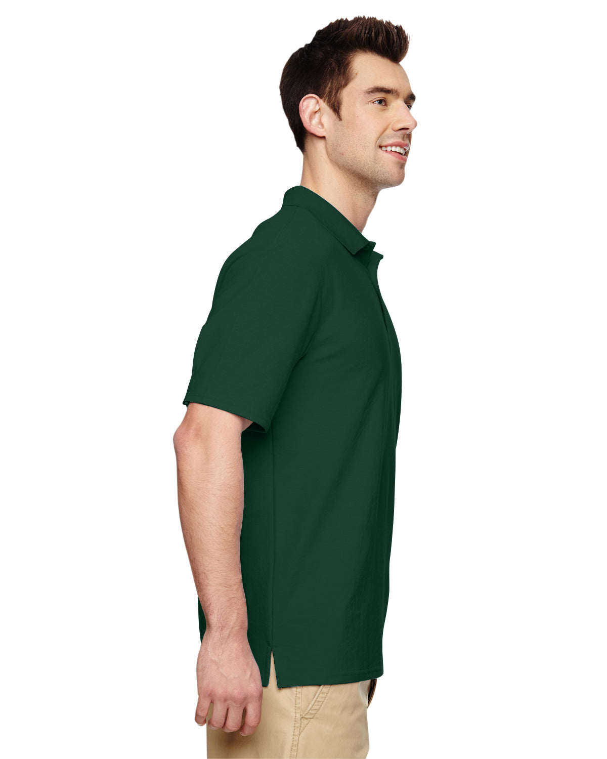 Unisex Double Piqué Polo - Forest Green